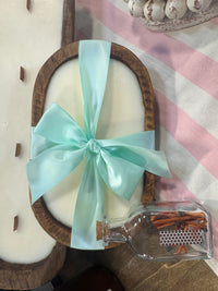 Premium 20oz Soy Wax Rustic Dough Bowl Candle - Wooden Wicks