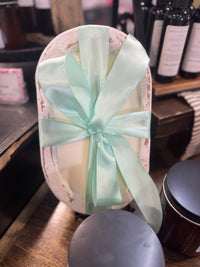 Vintage White Dough Bowl Candle