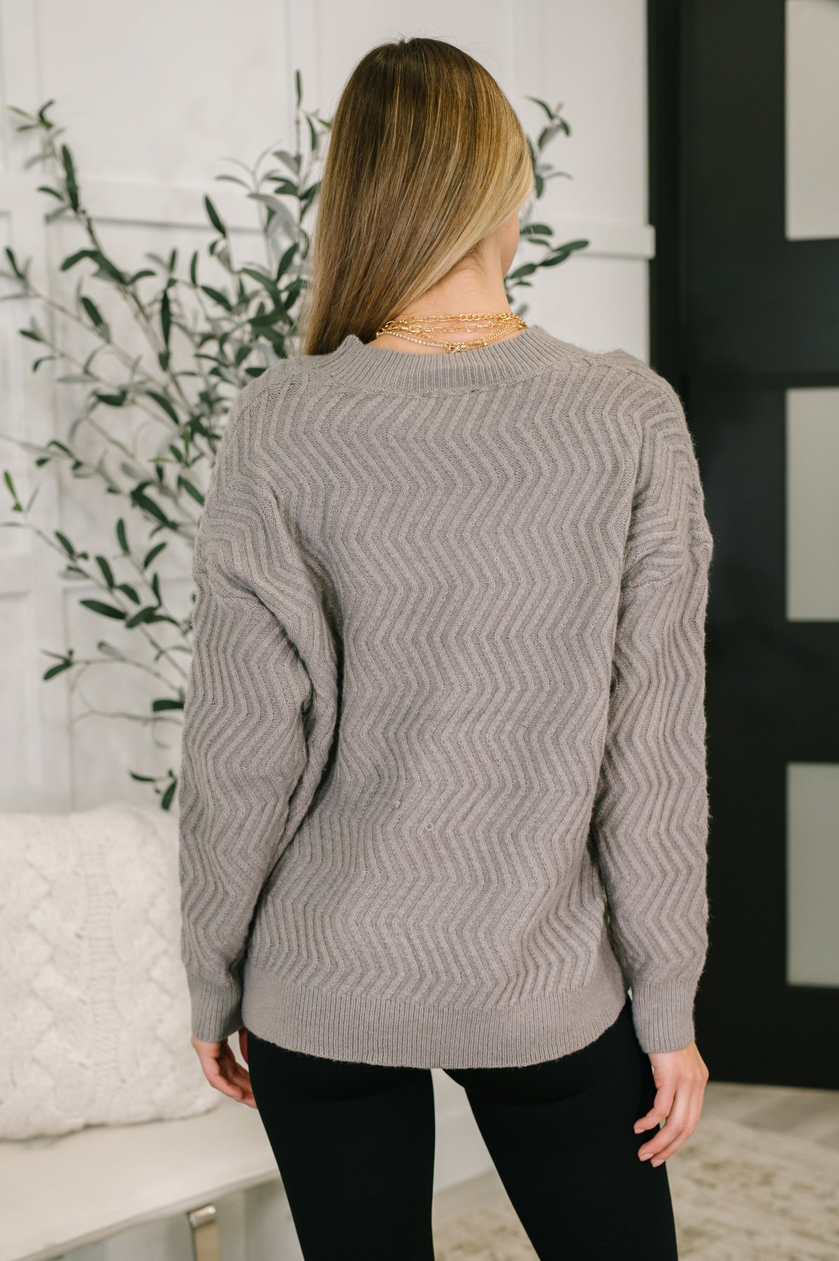 Rush of Joy Textured Long Sleeve Top