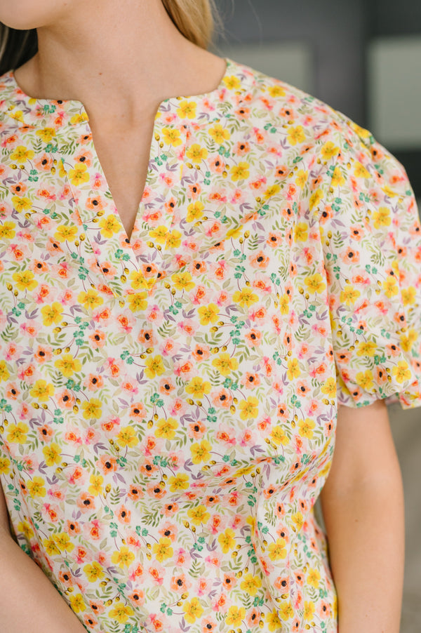 Seven Days a Week Balloon Sleeve Blouse