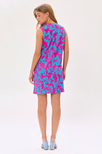 Dear Scarlett Lizzy Tank Dress in Magenta Teal